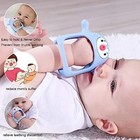 Silicone Teething Toys Baby Never Drop Hand Teether Pacifier Newborn Breastfeedi
