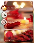 Artificial Rose Petals And Led Tea Lights Set For Romantic Decoration New
