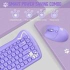 2 4ghz Wireless Keyboard And Mouse 84 Key Adjustable Dpi For Mac Pc Desktop