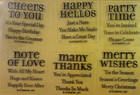 Stampin Up Stamp Set Lots Of Thoughts  Retired Sets Converted To Cling