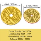Diamond Polishing Pads 3  4  Wet Dry Granite Concrete Marble Glass Stone Sanding