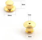 30 Pcs Locking Pin Backs locking Pin Keepers metal Pin Backing For Brooch Ena   