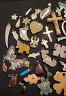 Mixed Lot Of 50  Vintage Retro Pendants   Charms 
