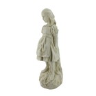 Zeckos 19 Inch Alice In Wonderland Museum White Garden Statue