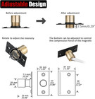 Jqk Closet Magnetic Door Ball Catch Hardware  430 Stainless Steel Catch Adjustab