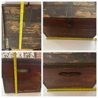 Vintage 1947 Hood Wood Milk Hinged Lid Crate Wood Box   Metal Liner As Is