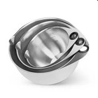 Pampered Chef  Stainless Steel Mixing Bowl Set - New Free Shipping