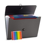 Nicfaec Expanding File Folder  File Organizer 13 Pockets  Grey  File 1pcs-grey