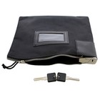 Bisupply   Locking Money Bag Lock Bag Bank Bag With Lock Cash Bag In Black