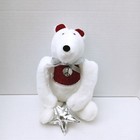 Woof And Poof 2009 Christmas Winter Polar Bear With Star Jingle Bell Door Hanger