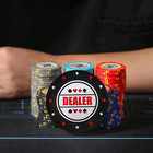 Acrylic Poker Dealer Button - Professional Casino-grade Accessory For Home Games
