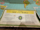 Enormous Universal Map Of The World Book Enterprises 1958 Edition - Rare Vintage