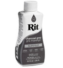 Rit Dye 88150 All Purpose Liquid Dye  Charcoal Grey  8 Fl Oz