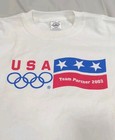 Vtg Team Usa Winter Olympics Games Shirt Mens Large America Salt Lake City 2002