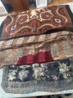 8 Vintage Echo Silk Scarves Variety Size Shapes