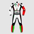 Ducati Cosre Mens Motorcycle Biker 1 Piece Motorbike Racing Leather Suit
