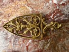 Antique Late 19th  Century Victorian 3-leg Brass Trivet Stand Kitchen Hot Plate