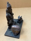 Vintage Brass Statue Ganesh Ganesha Elephant Nandi Shiva Linga Hindu Buddhism 