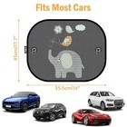 Car Sun Shades For Baby  2 Pack Mesh Window Shade Baby Kids Pet With Cute 