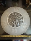 Vintage Art Deco Frosted Glass 3-hole Chain Ceiling Light Shade 10 
