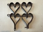Antique Primitive Rusty Linked Hearts From Heart Mat Trivet 4 Hearts