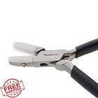 Beadsmith 5  Nylon Jaw Flat Nose Pliers Black Vinyl Comfort Grip