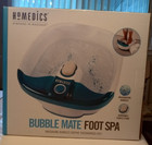 Homedics Bubble Mate Foot Bath Spa Bubble Action White blue Fb-55