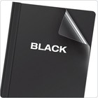 Oxford Clear Front Report Covers  Resume Cover  Letter  pack Of 1   Black