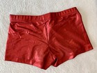 Girl Shorts Leotard Red Mystique Gia Mia Gymnastics Bar Mini Cheer Gk Size  Cl