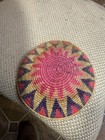 Vintage African Tribal Hand Woven Coiled Basket