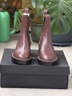 Coach Kinsley Signature Chelsea Ankle Bootie Brown khaki Women   s Us 8