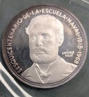 1968 Chile 5 Pesos- 150 Anniversary Toned Proof W  Case   Coa 
