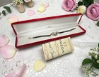 Exquisite Lady Omega Nos Vintage 14k White Gold Diamond Wristwatch