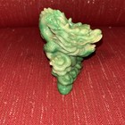 Vintage Green Chinese Dragon Resin Figurine Statue Feng Shui Decor