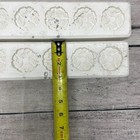 Lot Of 2 Unbranded Ceramic Casting Mold Paint Chip Fancy Flower  c-2172