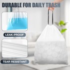 Drawstring 8 Gallon Trash Bags - 42 Count Pre-separated Medium Trash Bags