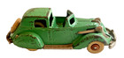 Vintage Hubley Cast Iron Take Apart Green Studebaker Town Car 7 