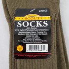 Boy Scouts Of America Official Uniform Socks Size Large 10-13 Cotton Blend Nos