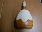 Vintage Leather Covered Empty Liquor Decanter Bottle - 10 5  X 5 5 