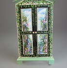 Ooak Dollhouse Armoire Miniature Furniture Fairy Artisan Hand-painted Closet