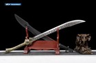 Oxtail Knife Wushu Da Dao Broadsword Sword Dragon Handle Sharp Blade Cosplay