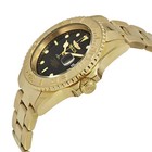 Invicta Men s Watch Pro Diver Quartz Black Dial Yellow Gold Steel Bracelet 29946