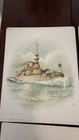 Antique Us Navy Battleship Art Prints 1898 Color Litho Koerner   Hayes Lot Of 6