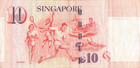 Singapore   10  Nd  1999  Series  0 Ad  Circulated Banknote  Xt 13