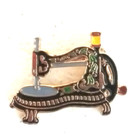 Vintage Antique Sewing Machine Lapel Pin Series 2 Jones 1879 Metal Enameled Euc