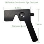 3 Pack Ophthalmic 14-pinhole Eye Occluder For Vision Test  Portable Handheld    
