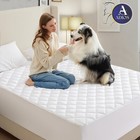 Waterproof Quilted Mattress Protector Microfiber Pad Cover All Sizes Deep Pocket