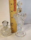 Antique Brilliant Cut Glass crystal  Perfume Bottles W  Stoppers