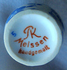    1 Single  Meissen Blue Pattern Salt   Pepper Shaker