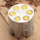 Zinc Alloy Smoke Herbal Herb Crusher Cigar Tobacco Spice Hand Grinder Muller